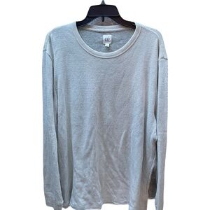 ❤️ GAP MENS CREAM WAFFLE THERMAL LONG SLEEVE TOP SIZE XL